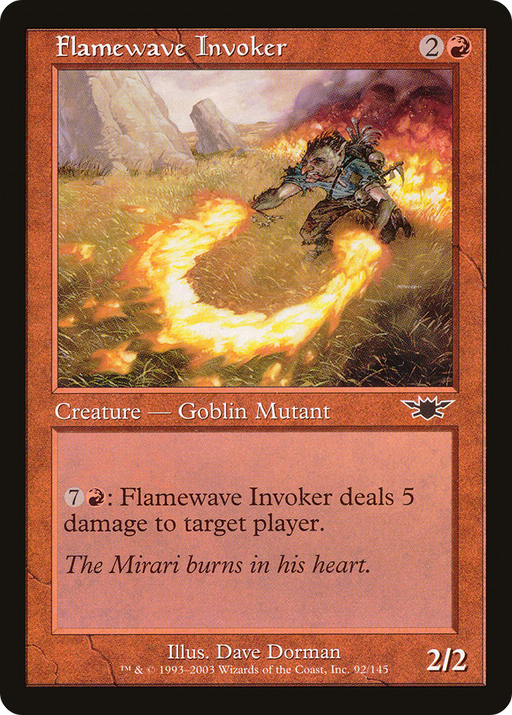 Flamewave Invoker (LGN-092) [Legions] Foil MTG Single Wizards of the Coast