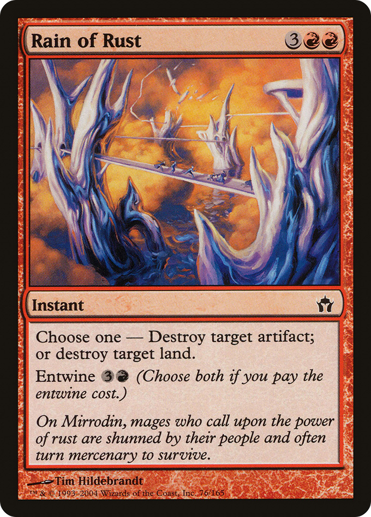 Rain of Rust (5DN-076) [Fifth Dawn] Foil MTG Single Wizards of the Coast