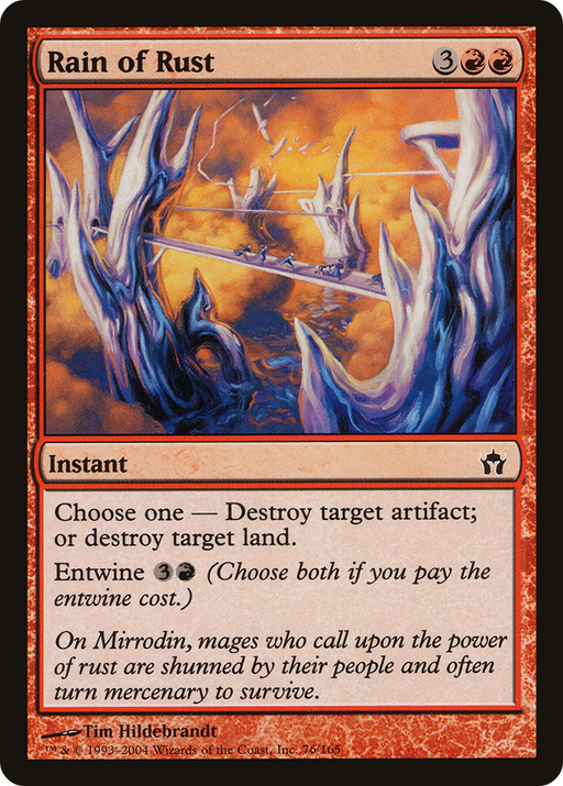 Rain of Rust (5DN-076) [Fifth Dawn] Foil MTG Single Wizards of the Coast