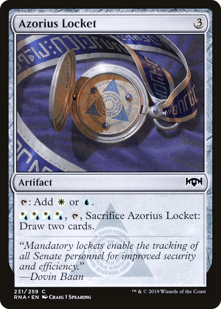 Azorius Locket (RNA-231) [Ravnica Allegiance] MTG Single Wizards of the Coast