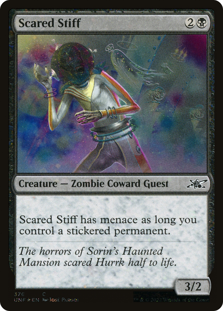 Scared Stiff (Galaxy Foil) (UNF-376) [Unfinity] Foil MTG Single Wizards of the Coast