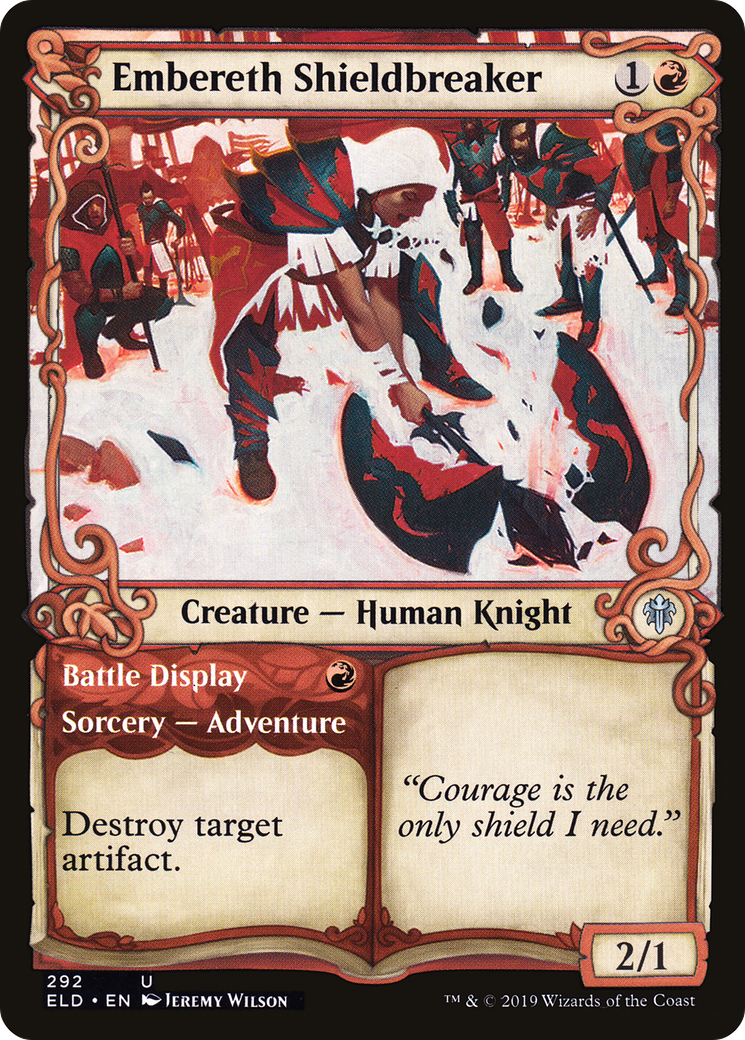 Embereth Shieldbreaker // Battle Display (ELD-292) [Throne of Eldraine] (Showcase) Foil MTG Single Wizards of the Coast