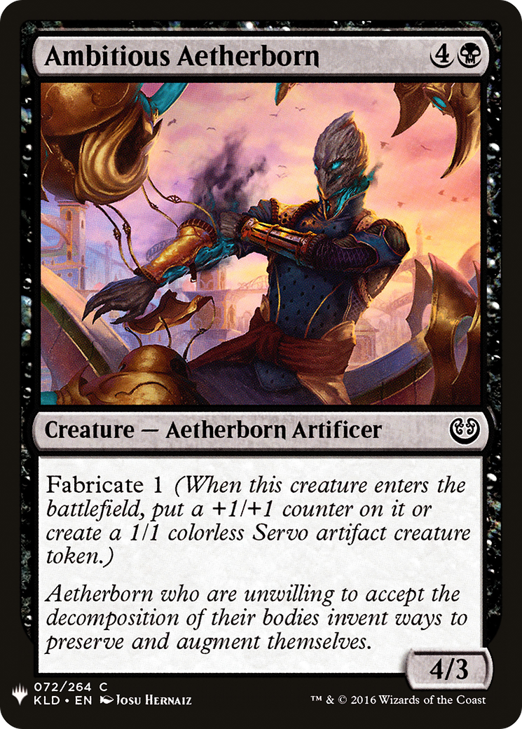 Ambitious Aetherborn (LIST-KLD-72) [Mystery Booster] The List MTG Single Wizards of the Coast