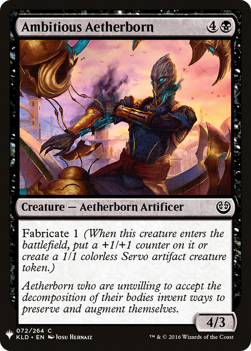 Ambitious Aetherborn (LIST-KLD-72) [Mystery Booster] The List MTG Single Wizards of the Coast