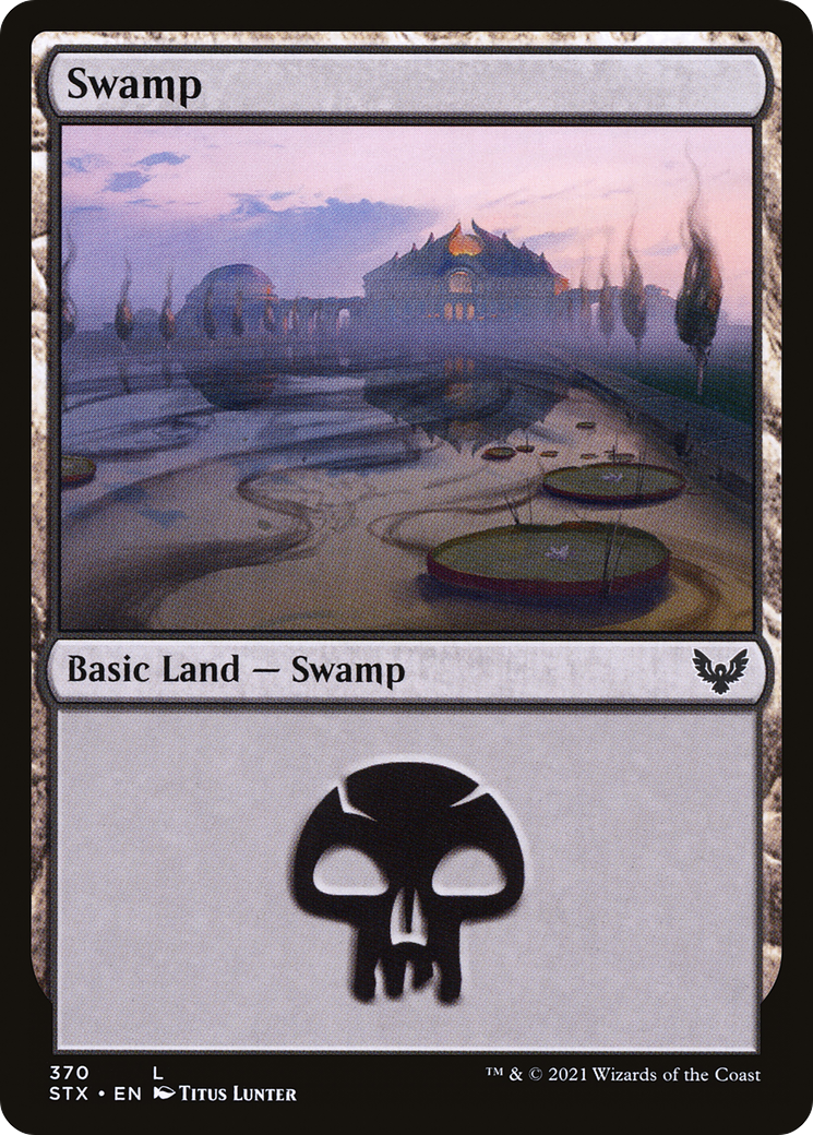 Swamp (370) (STX-370) [Strixhaven: School of Mages] MTG Single Wizards of the Coast