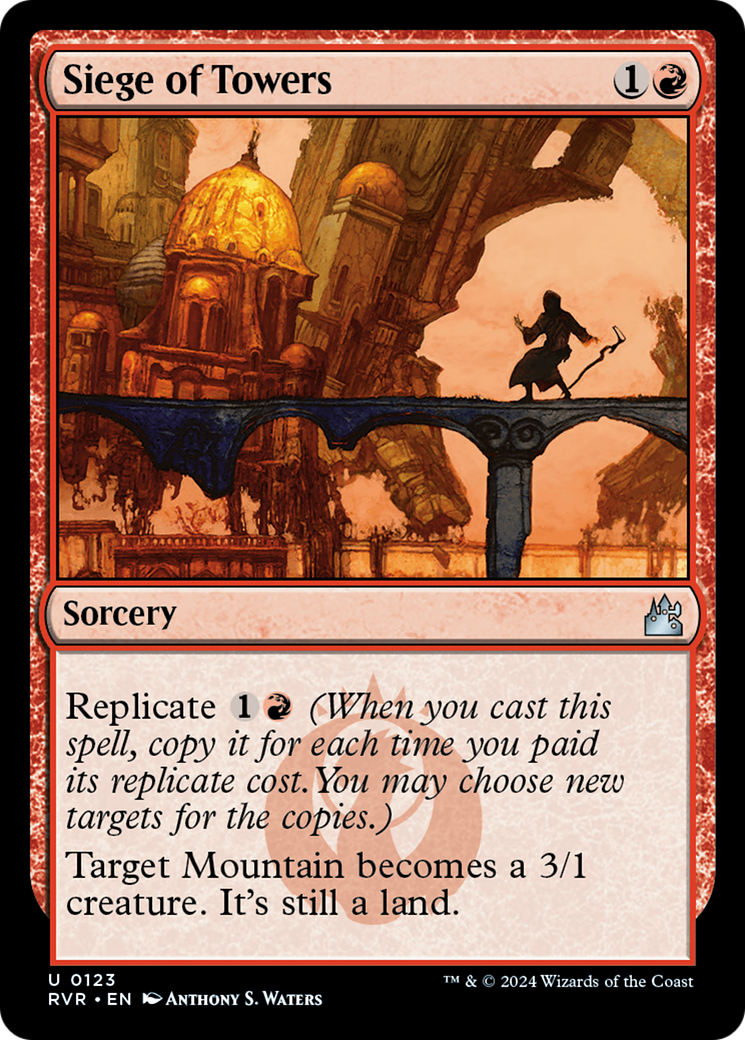 Siege of Towers (RVR-123) [Ravnica Remastered] MTG Single Wizards of the Coast