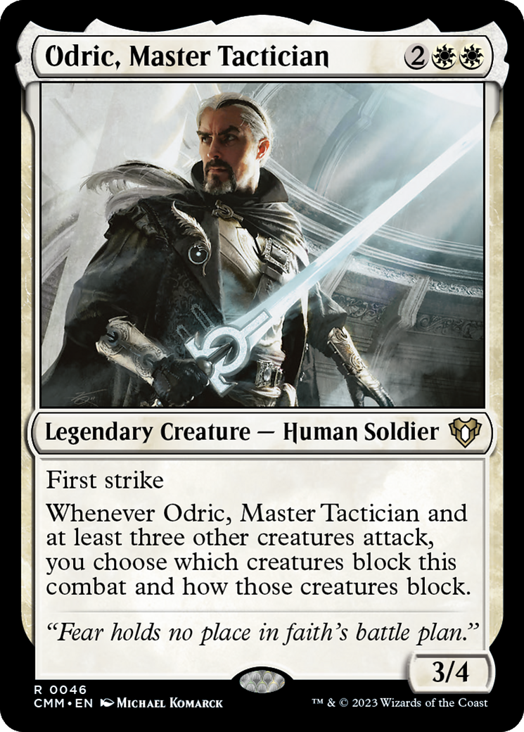 Odric, Master Tactician (CMM-046) [Commander Masters] Foil MTG Single Wizards of the Coast
