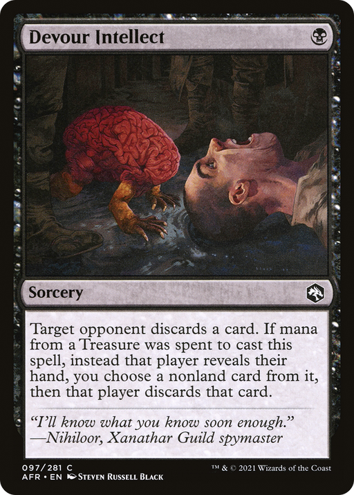 Devour Intellect (AFR-097) [Adventures in the Forgotten Realms] MTG Single Wizards of the Coast