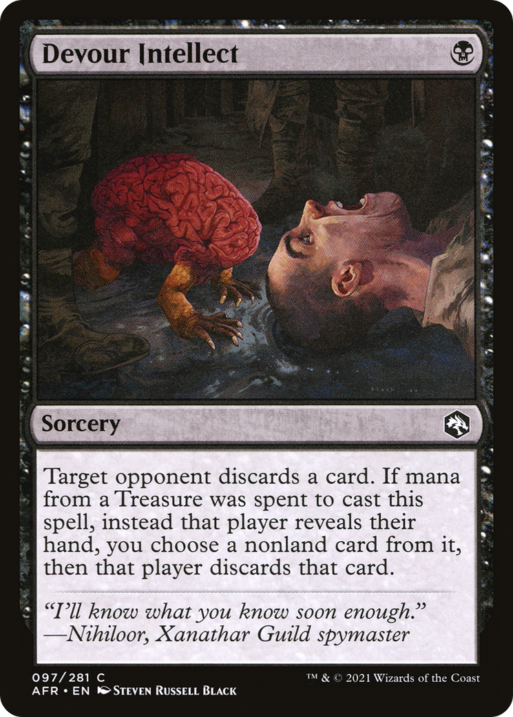 Devour Intellect (AFR-097) [Adventures in the Forgotten Realms] Foil MTG Single Wizards of the Coast