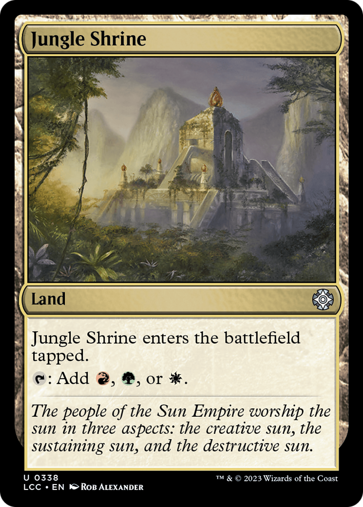 Jungle Shrine (LCC-338) [The Lost Caverns of Ixalan Commander] MTG Single Wizards of the Coast