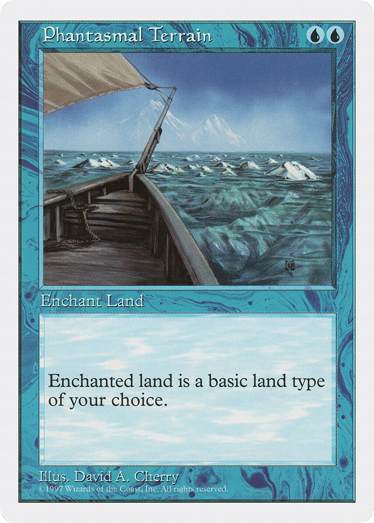 Phantasmal Terrain (5ED-107) [Fifth Edition] MTG Single Wizards of the Coast