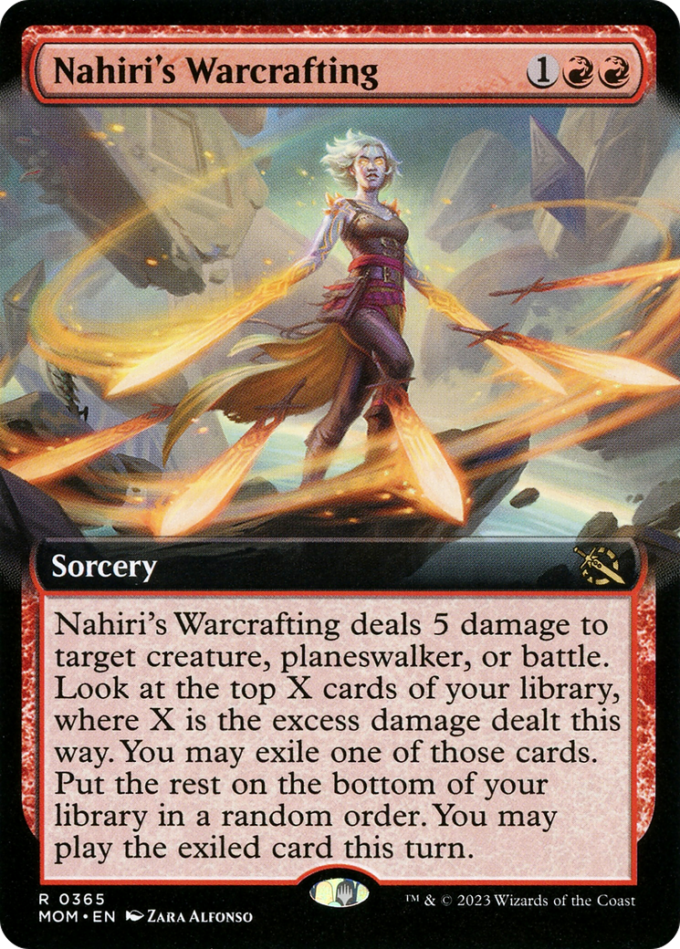 Nahiri's Warcrafting (MOM-365) [March of the Machine] (Extended Art) MTG Single Wizards of the Coast