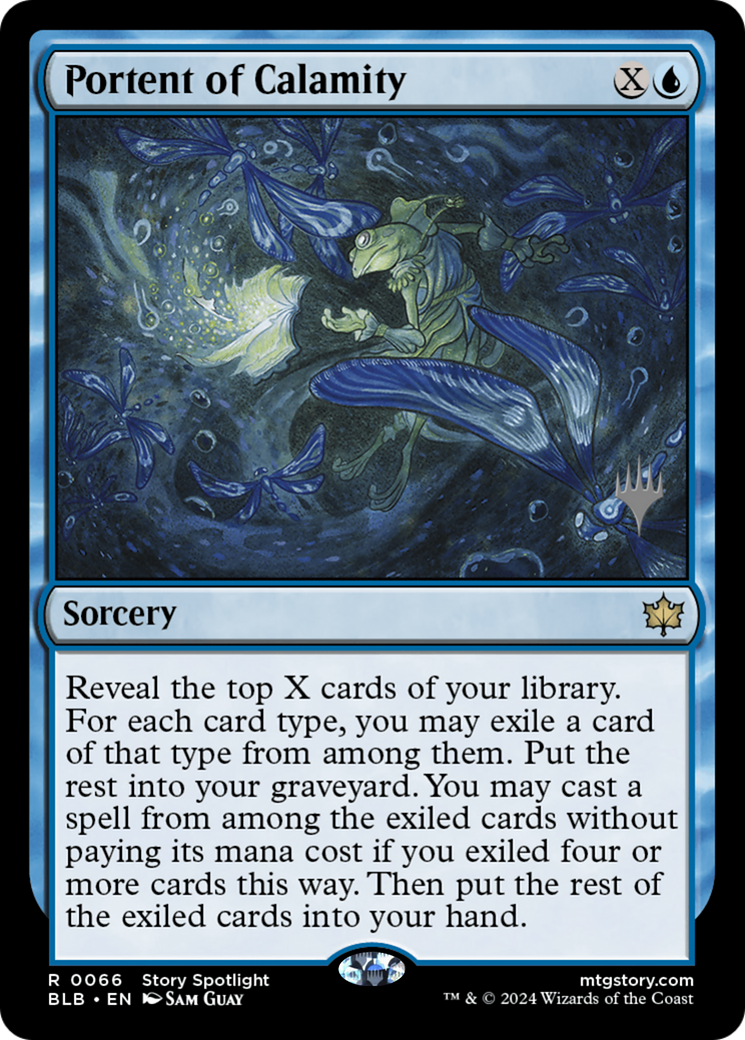 Portent of Calamity (PPBLB-066) [Bloomburrow Promos] Foil MTG Single Wizards of the Coast