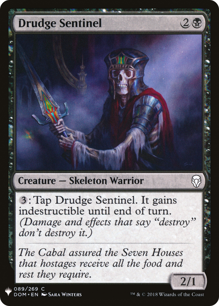Drudge Sentinel (LIST-DOM-89) [Mystery Booster] The List MTG Single Wizards of the Coast