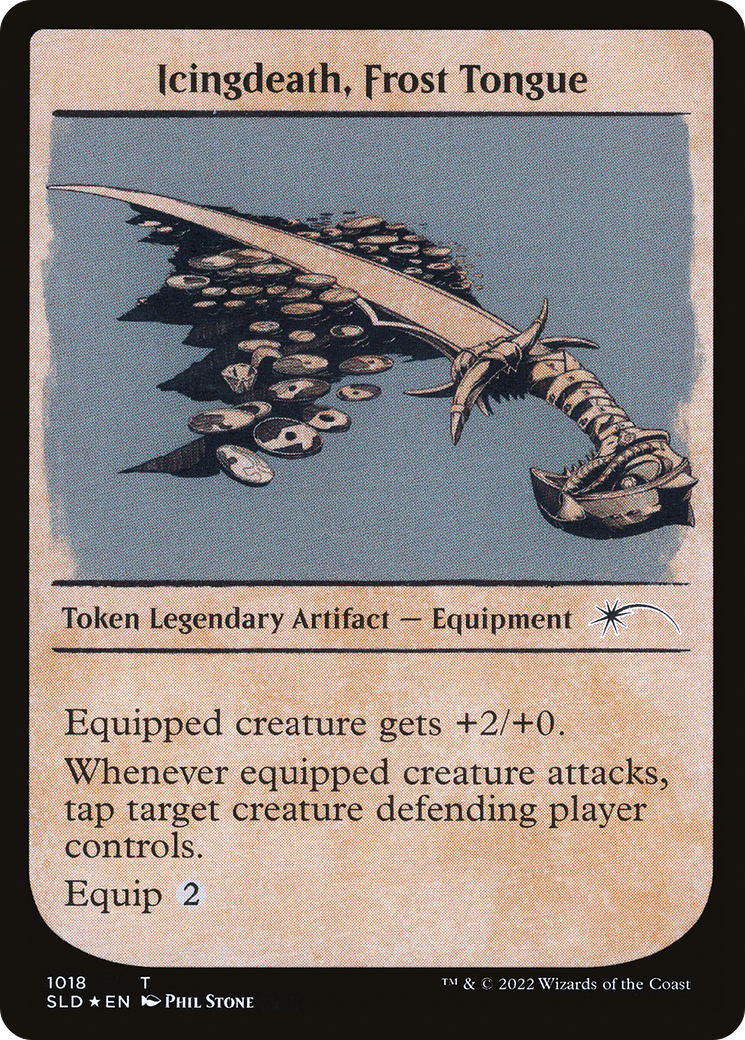 Icingdeath, Frost Tongue Token (SLD-1018) [Secret Lair] Drop (Showcase) Foil MTG Single Wizards of the Coast