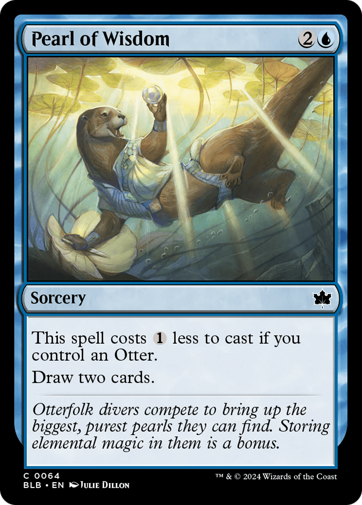 Pearl of Wisdom (BLB-064) [Bloomburrow] Foil MTG Single Wizards of the Coast