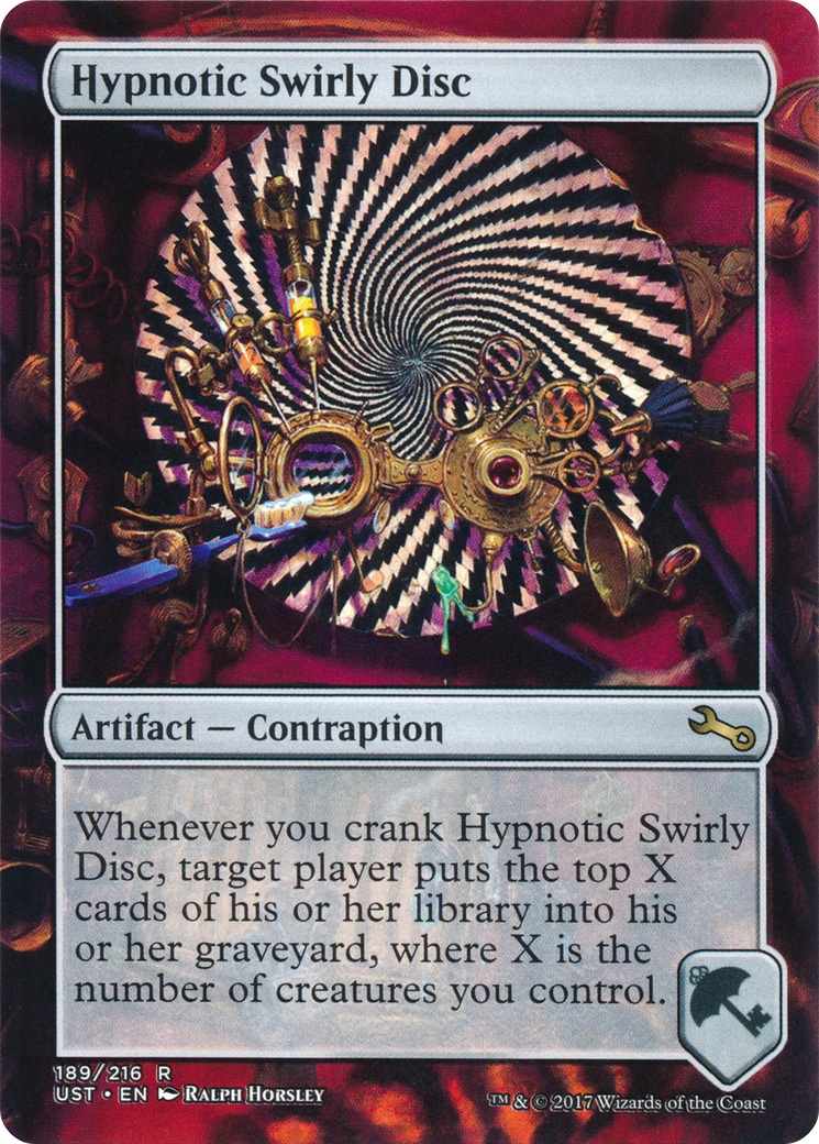 Hypnotic Swirly Disc (UST-189) [Unstable] (Borderless) Foil MTG Single Wizards of the Coast