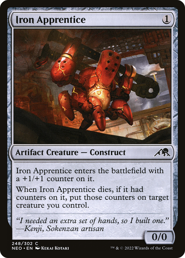 Iron Apprentice (NEO-248) [Kamigawa: Neon Dynasty] Foil MTG Single Wizards of the Coast