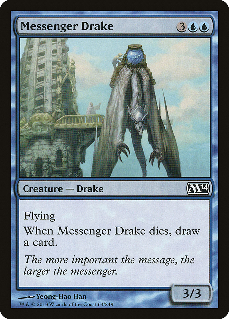 Messenger Drake (M14-063) [Magic 2014] Foil MTG Single Wizards of the Coast