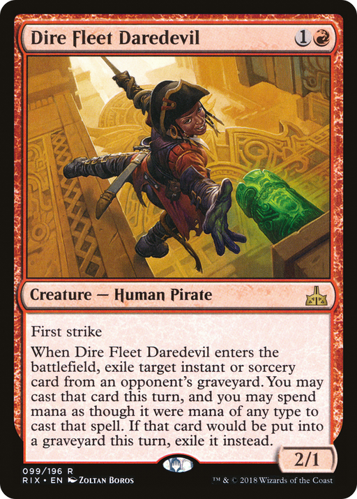 Dire Fleet Daredevil (RIX-099) [Rivals of Ixalan] Foil MTG Single Wizards of the Coast