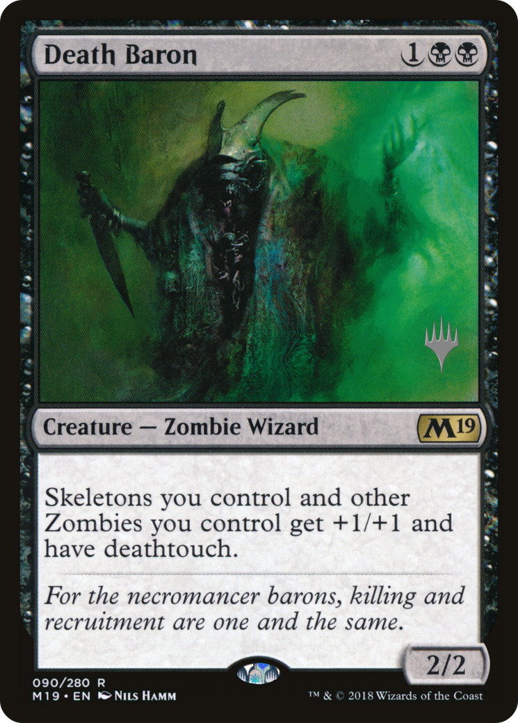 Death Baron (Promo Pack) [Core Set 2019 Promos] MTG Single Magic: The Gathering