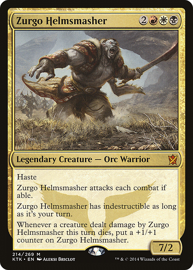 Zurgo Helmsmasher [Khans of Tarkir] MTG Single Magic: The Gathering