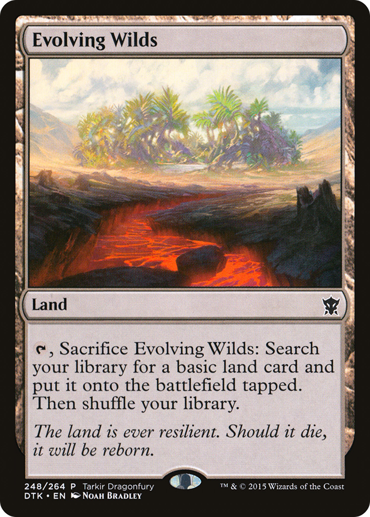 Evolving Wilds (TDP-248) [Tarkir Dragonfury] MTG Single Wizards of the Coast