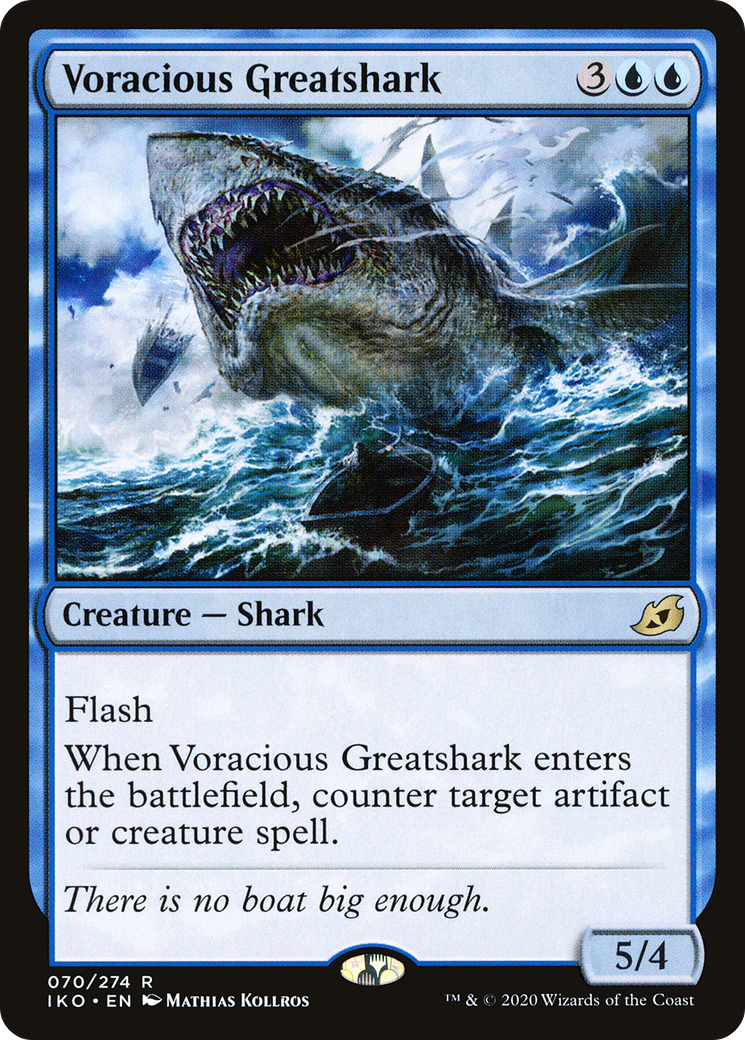 Voracious Greatshark (IKO-070) [Ikoria: Lair of Behemoths] Foil MTG Single Wizards of the Coast