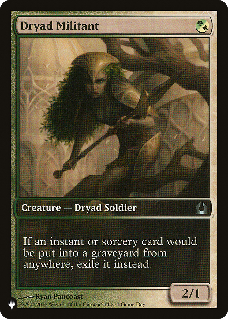 Dryad Militant (LIST-214/274) [Mystery Booster] The List MTG Single Wizards of the Coast