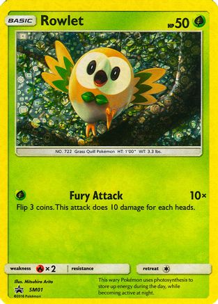 Rowlet - SM01 (General Mills Promo) (SM01) Holofoil [Misc: Cards & Products] Pokemon Single Pokémon