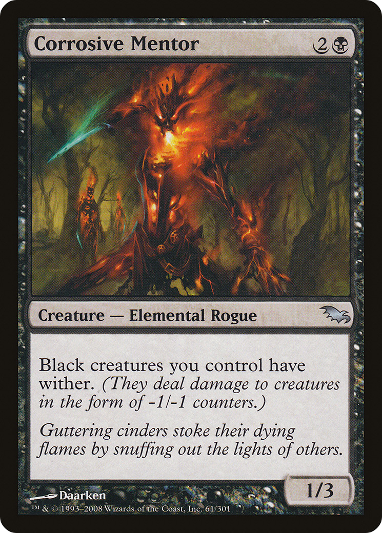 Corrosive Mentor (SHM-061) [Shadowmoor] MTG Single Wizards of the Coast