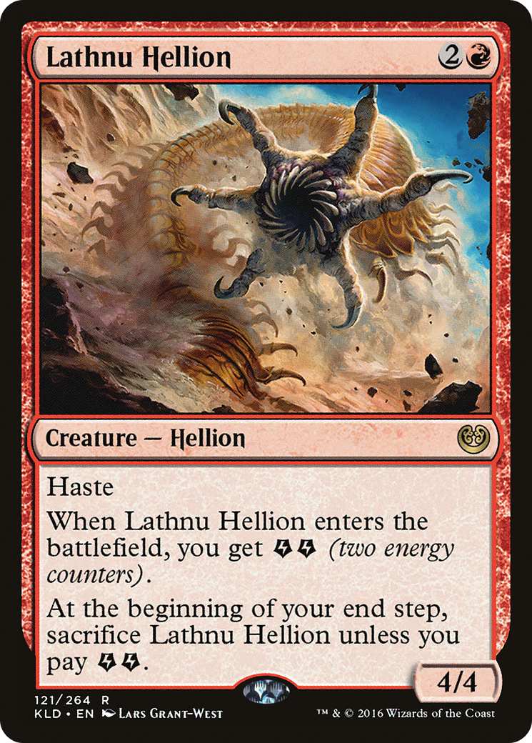 Lathnu Hellion (KLD-121) [Kaladesh] Foil MTG Single Wizards of the Coast