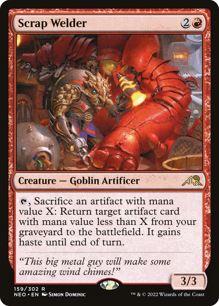 Scrap Welder (NEO-159) [Kamigawa: Neon Dynasty] MTG Single Wizards of the Coast