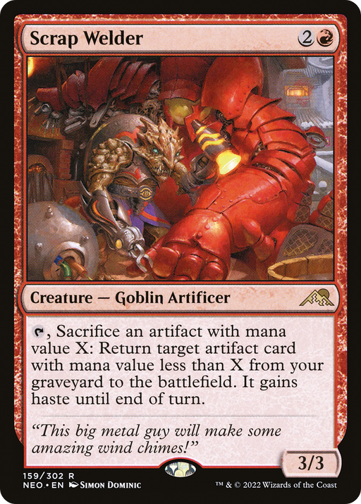 Scrap Welder (NEO-159) [Kamigawa: Neon Dynasty] Foil MTG Single Wizards of the Coast
