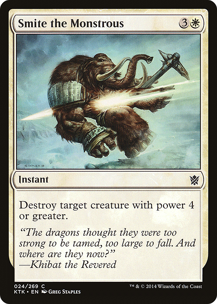 Smite the Monstrous (KTK-024) [Khans of Tarkir] MTG Single Wizards of the Coast
