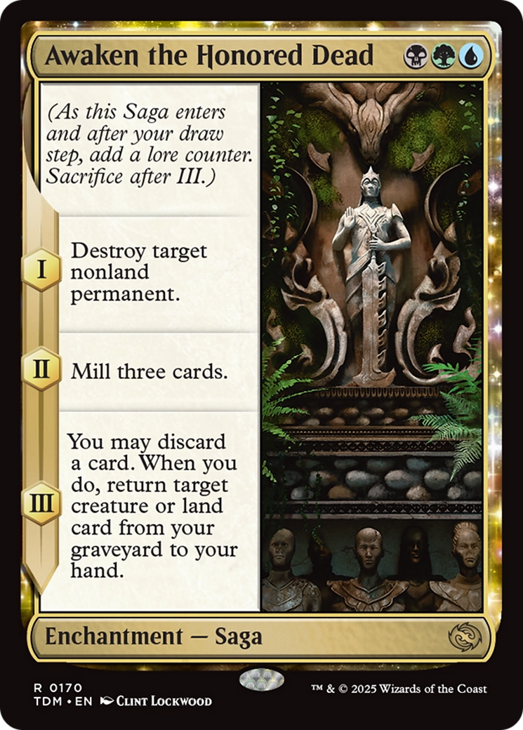 Awaken the Honored Dead (TDM-170) [Tarkir: Dragonstorm] Foil MTG Single Wizards of the Coast
