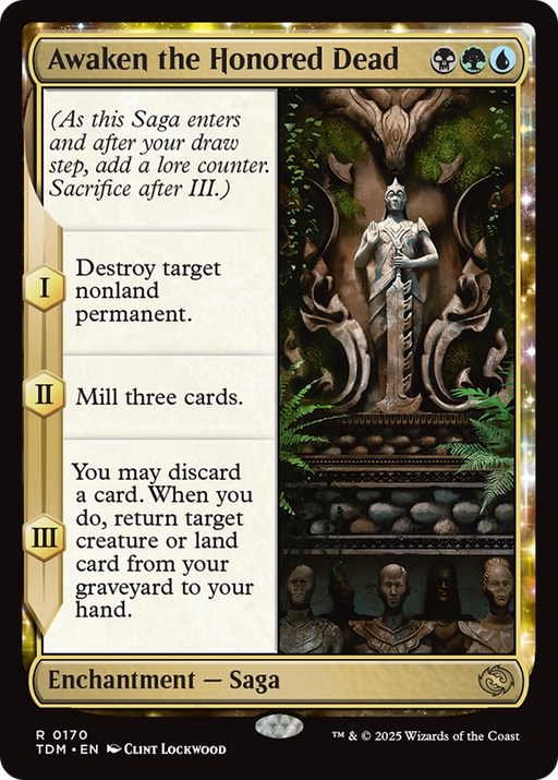 Awaken the Honored Dead (TDM-170) [Tarkir: Dragonstorm] MTG Single Wizards of the Coast