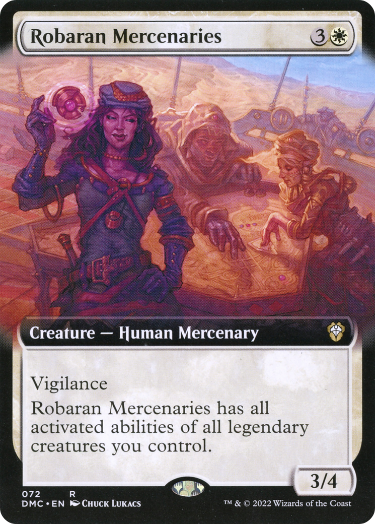 Robaran Mercenaries (DMC-072) [Dominaria United Commander] (Extended Art) MTG Single Wizards of the Coast