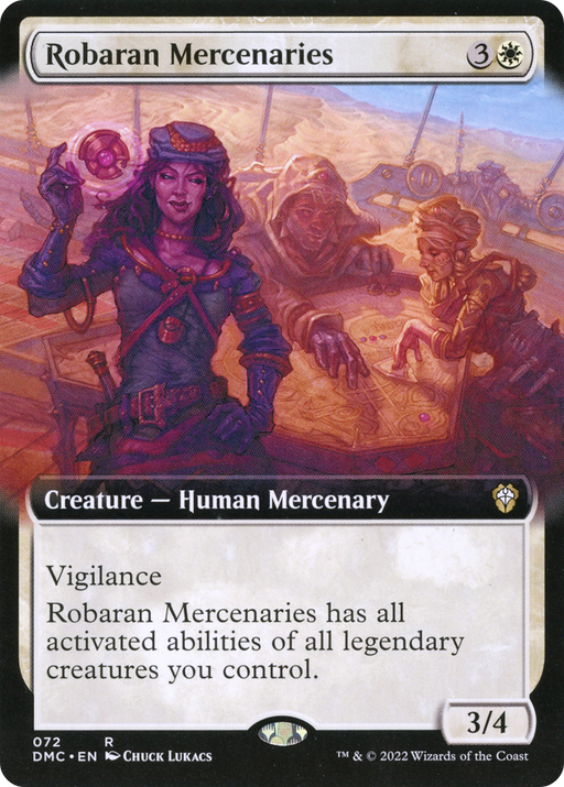 Robaran Mercenaries (DMC-072) [Dominaria United Commander] (Extended Art) MTG Single Wizards of the Coast