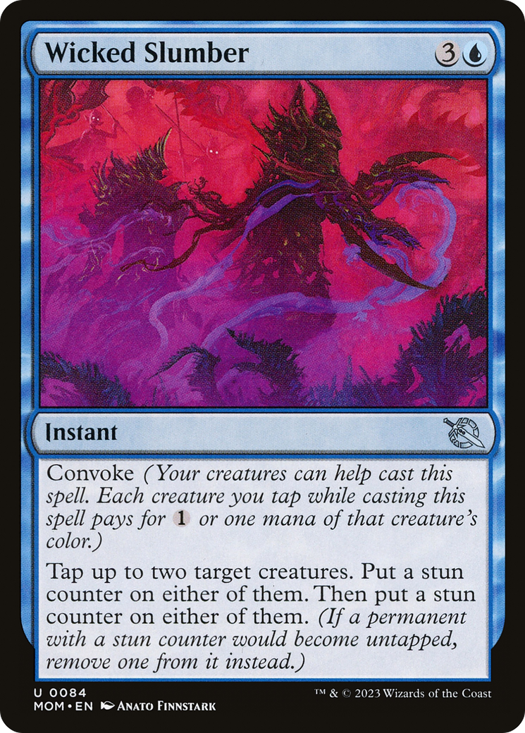 Wicked Slumber (MOM-084) [March of the Machine] Foil MTG Single Wizards of the Coast