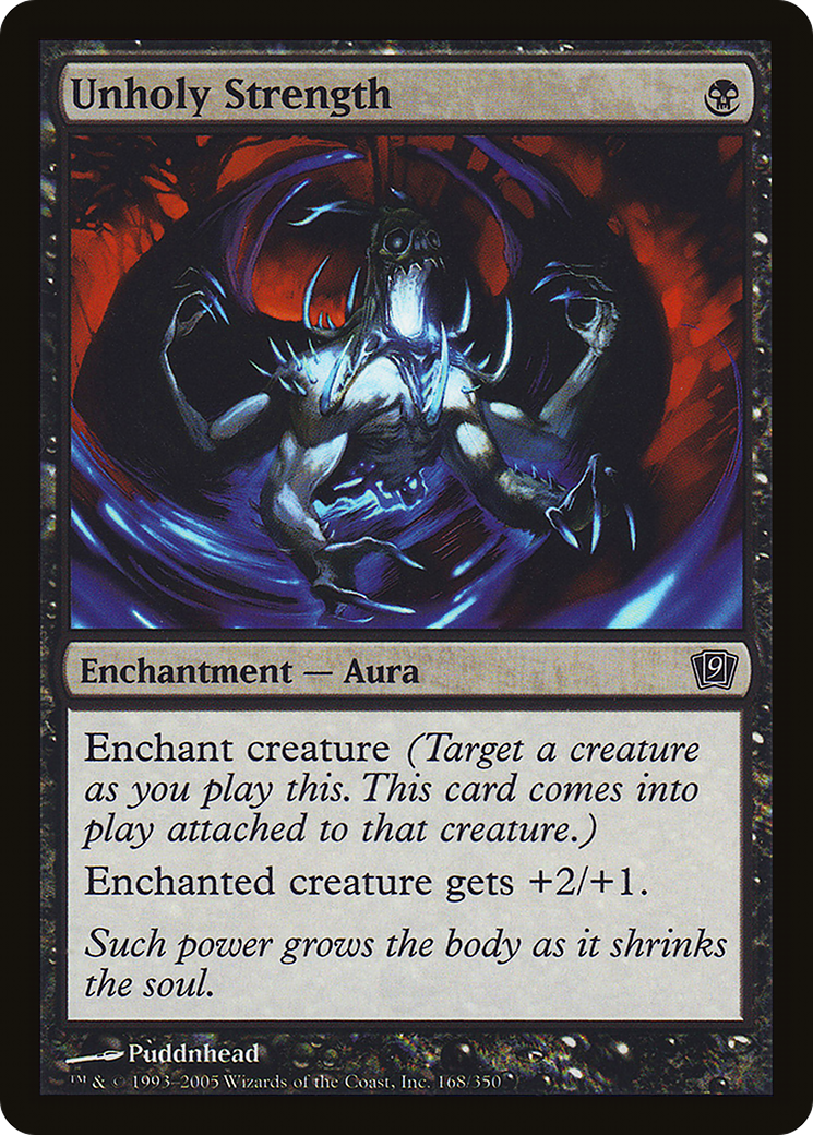 Unholy Strength (9ED-168) [9th Edition] Foil MTG Single Wizards of the Coast