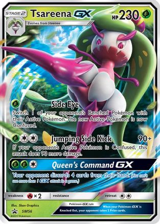 Tsareena GX - SM56 (SM56/248) - [SM: Black Star Promos] Holofoil Pokemon Single Pokémon