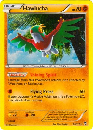 Hawlucha - 63/111 (Cosmos Holo) () Holofoil [Misc: Blister Exclusives] Pokemon Single Pokémon