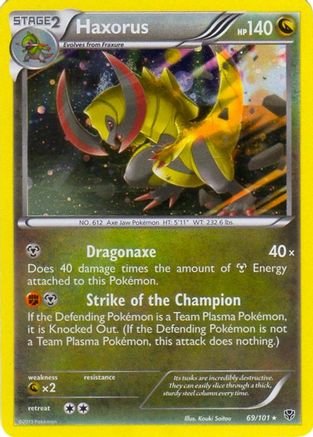 Haxorus 69/101 (Cosmos Holo) () Holofoil [Misc: Blister Exclusives] Pokemon Single Pokémon