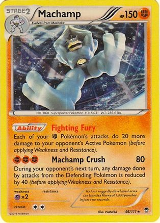 Machamp - 46/111 (Cosmos Holo) () Holofoil [Misc: Blister Exclusives] Pokemon Single Pokémon