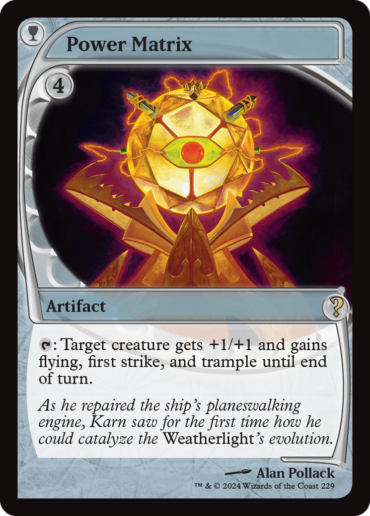 Power Matrix (Future Sight) (MB2-229) [Mystery Booster] Mystery Booster 2 Foil MTG Single Wizards of the Coast