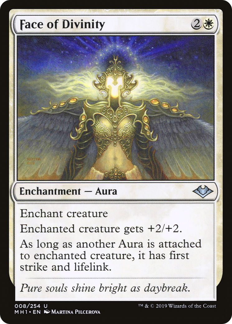 Face of Divinity (MH1-008) [Modern Horizons] MTG Single Wizards of the Coast
