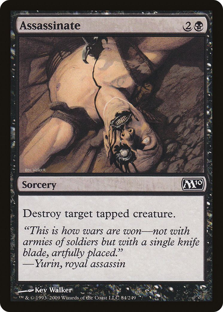 Assassinate (M10-084) [Magic 2010] MTG Single Wizards of the Coast