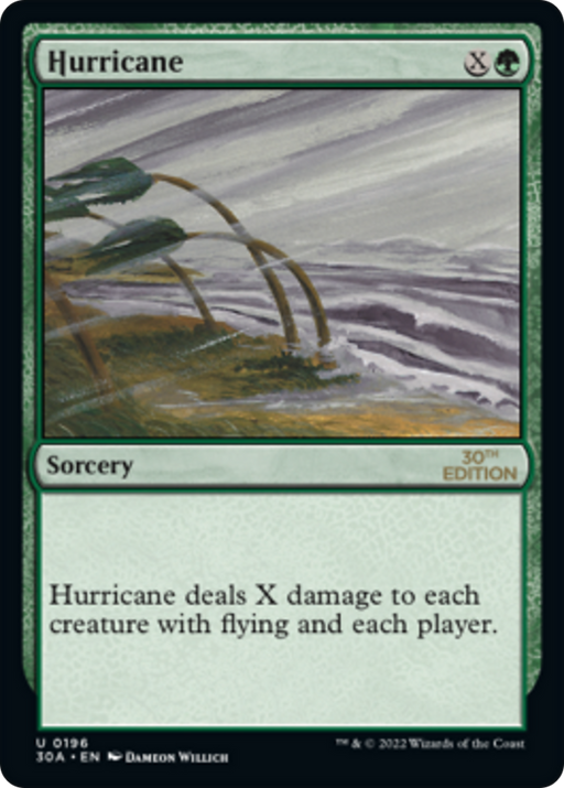Hurricane (30A-196) [30th Anniversary Edition] MTG Single Wizards of the Coast
