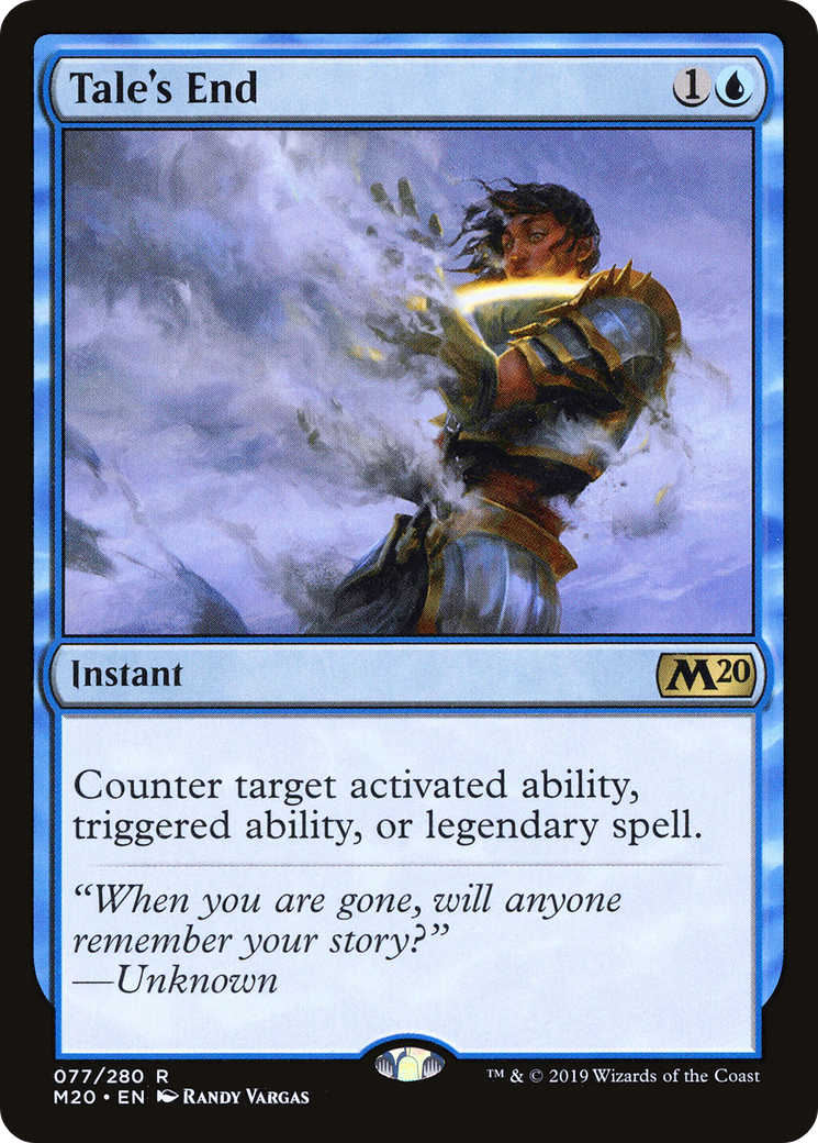 Tale's End (M20-077) [Core Set 2020] Foil MTG Single Wizards of the Coast